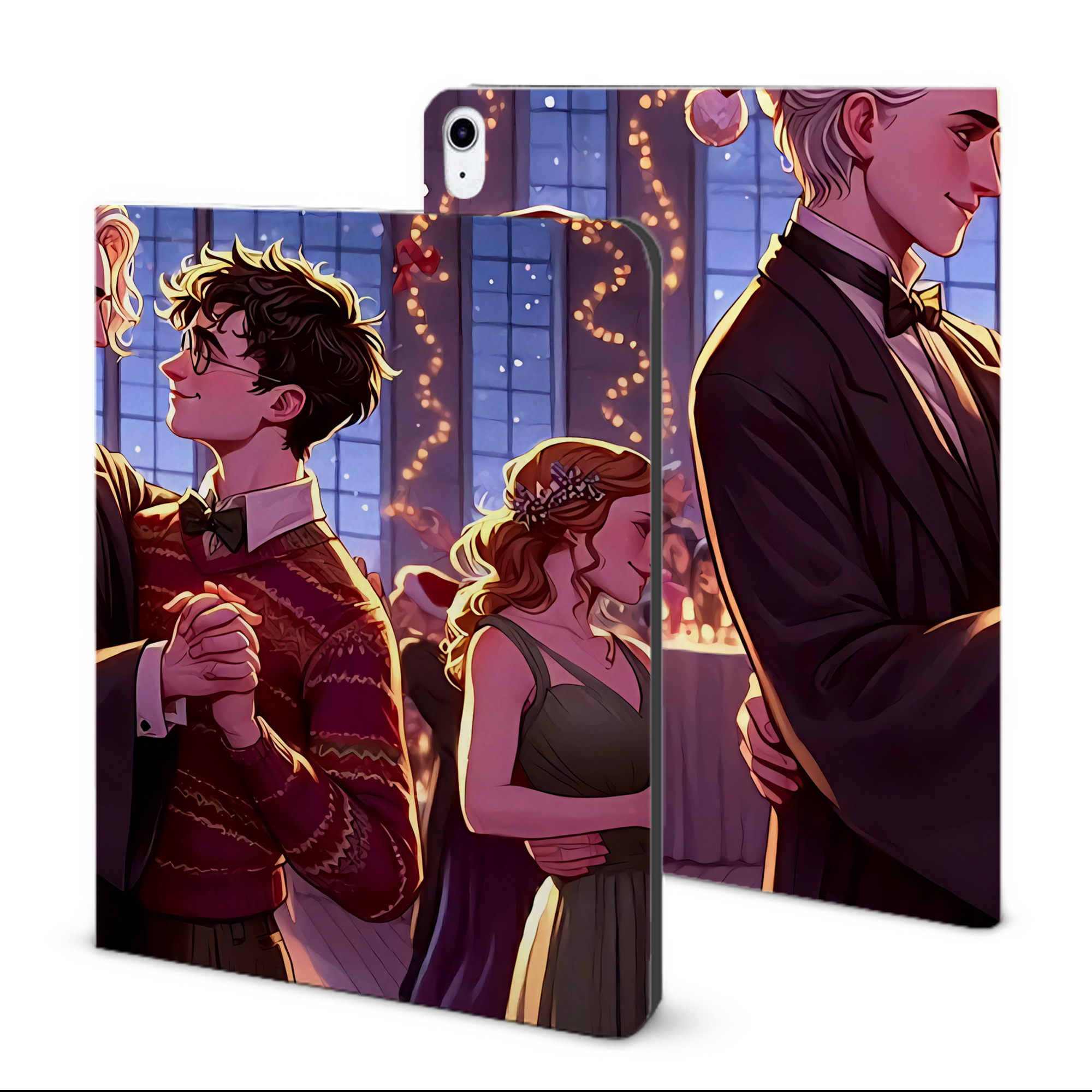 （画像用） Harry Potter ハリー・ポッターシリーズ IPad ケース ブック型 PUレザー TPU 耐衝撃 軽量 薄型 ペン収納なし 全面保護 IPad 各モデル対応